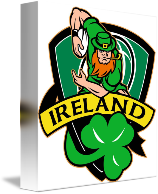 Rugby Ball Ireland Shield Shamrock Flask (530x650)