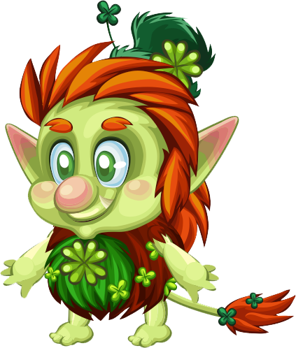 Leprechaun-baby - Leprechaunin Png Transparent (423x498)