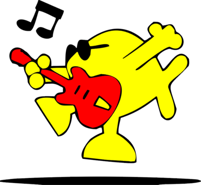 Image Download Guitar Jam - Fish Music Clip Art (400x369)