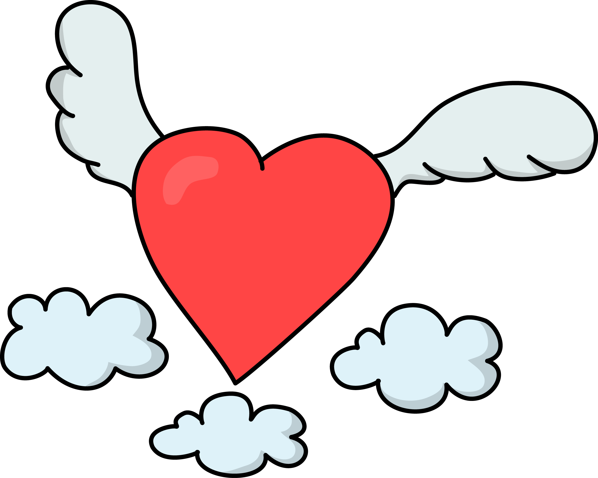 Free Flying Heart Love High Resolution Clip Art - Roman Catholic Diocese Of Trenton (2317x1854)