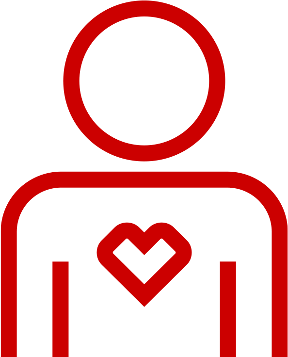 Person And Heart Icon - Circle (735x735)