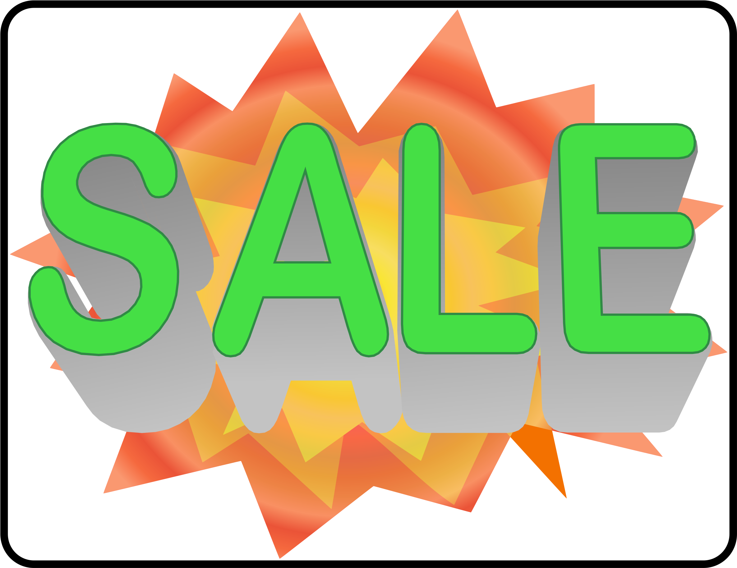 Sale Sign 02 - Sale Sign (2400x1855)