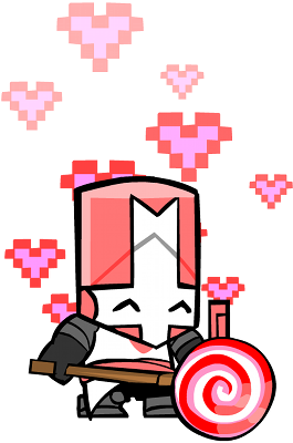 Pink Lollipopzsm - Castle Crashers Pink Knight (300x433)