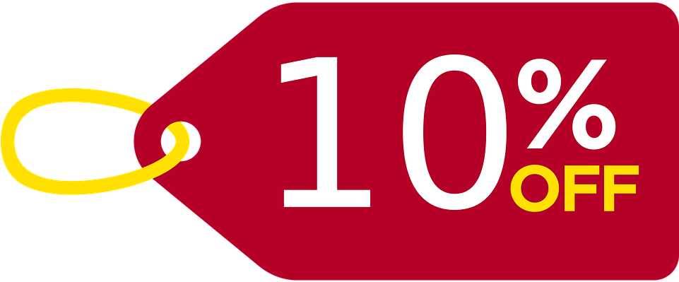Discount Off Sale Offer Percent Coupon - 10 Porciento De Descuento Png (960x480)