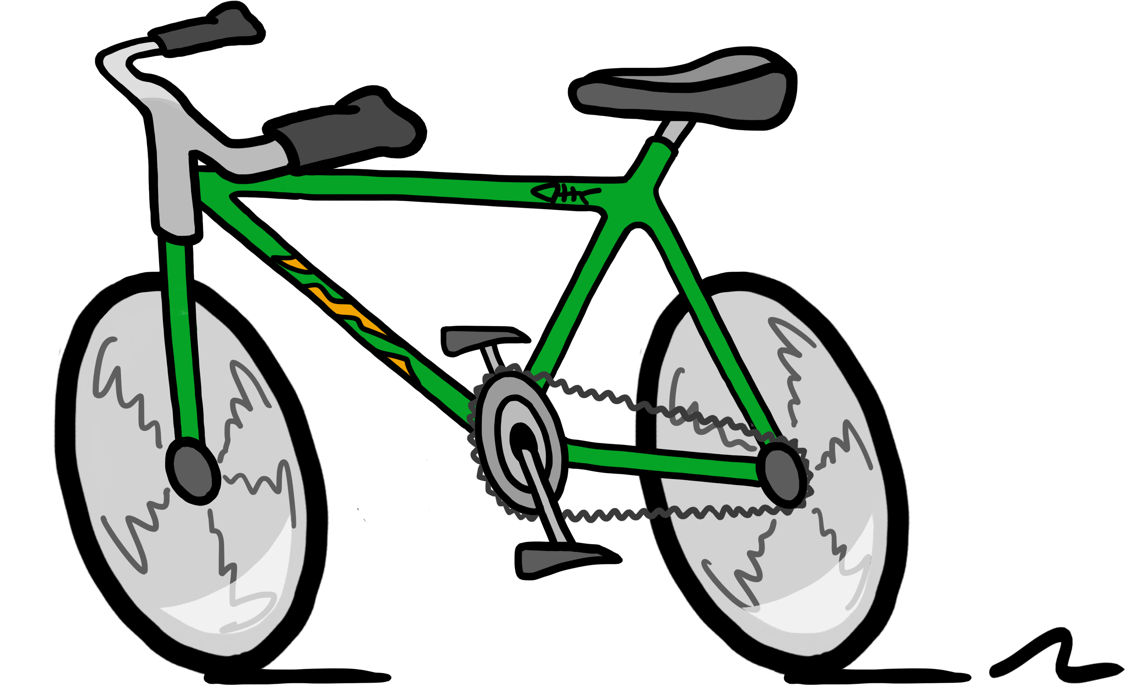 Free Bicycle Clip Art Kids On Dayblackhat Bid - Bike Clip Art Png (4142x3000)