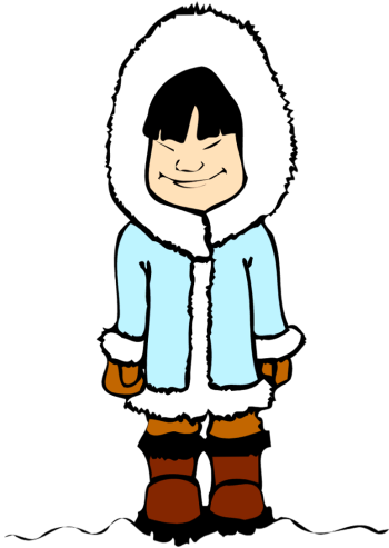 Eskimo Clipart Free Clipart Library - Eskimo Drawing (350x493)