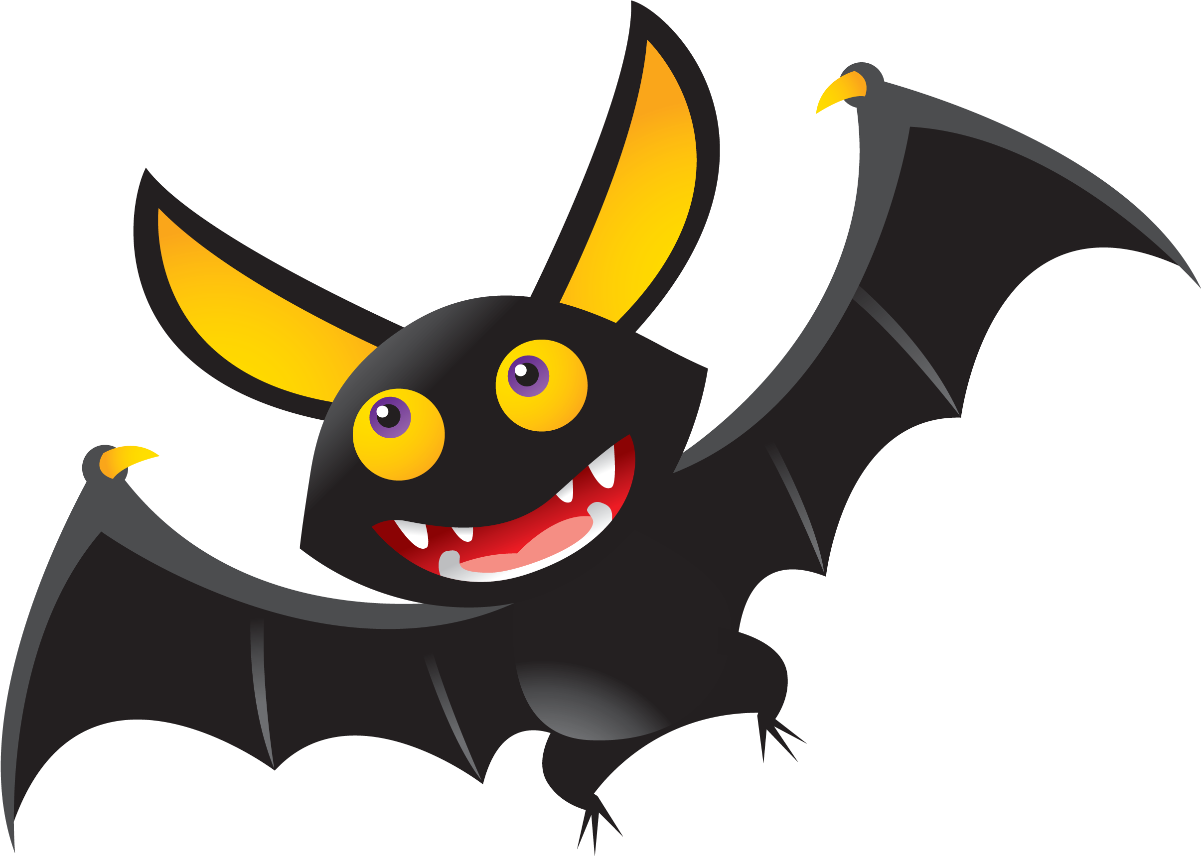 Halloween Clip Art Printable Images, Pictures - Murcielago Clipart (2474x1760)