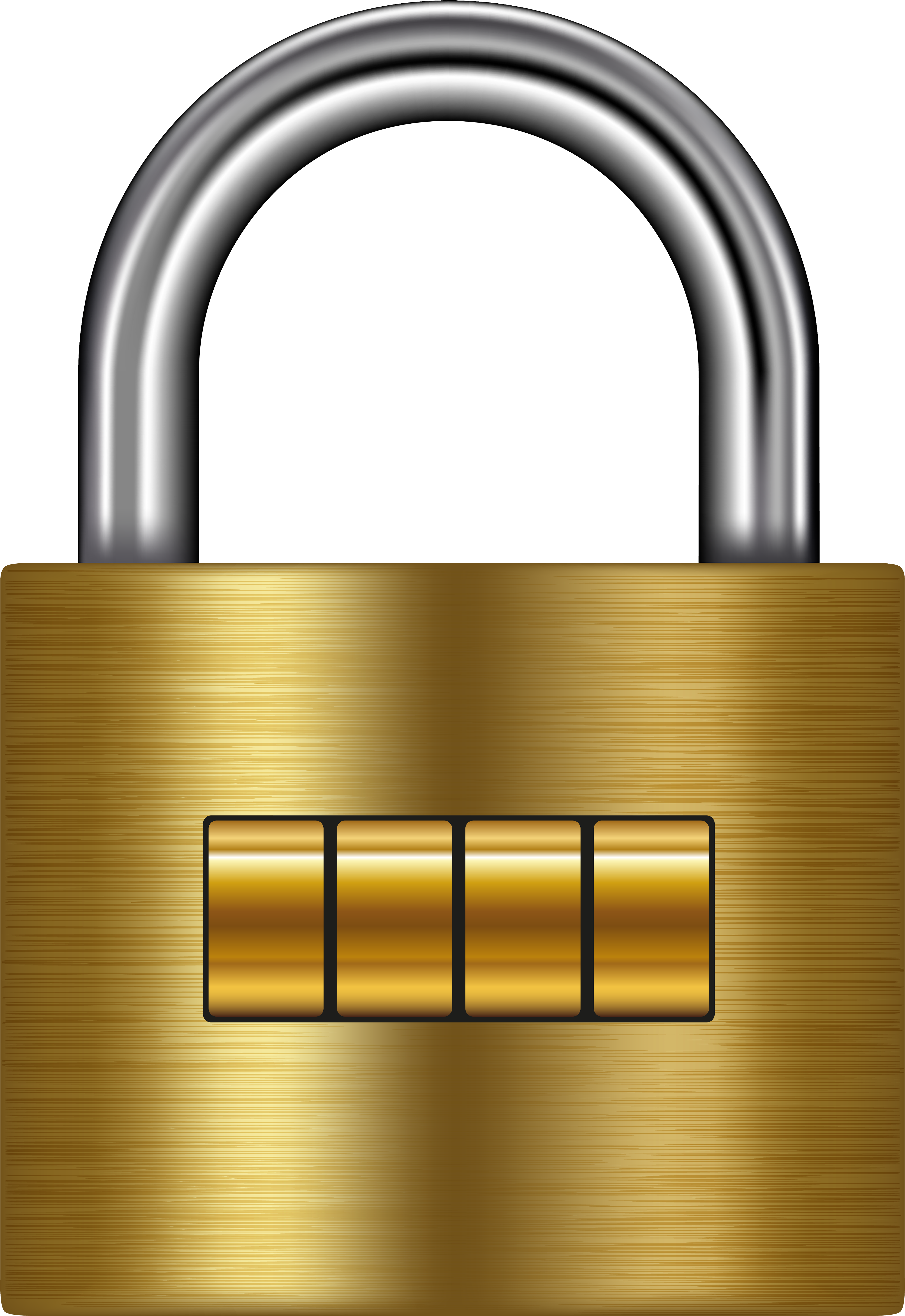 Lock Gold Png Clip Art - Clip Art (4126x6000)