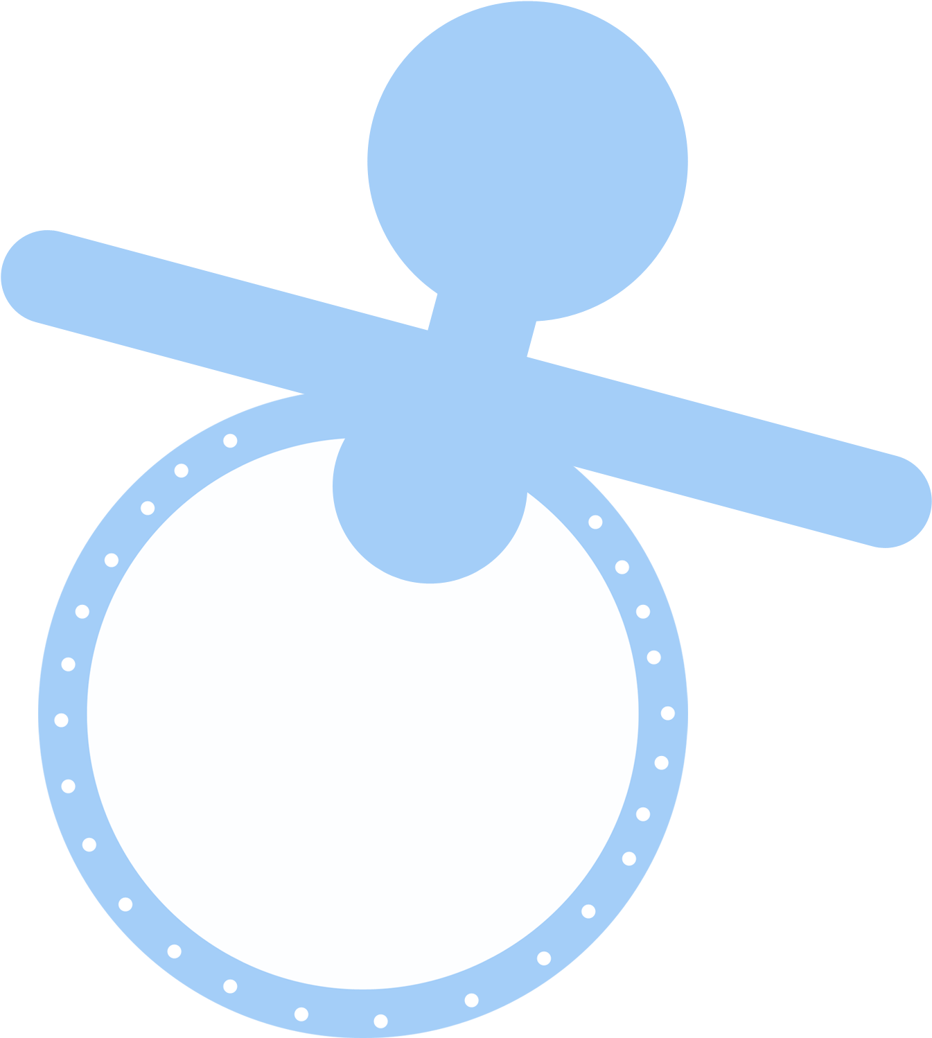 Blue Pacifier Clipart - Blue Pacifier Clip Art (3600x3600)