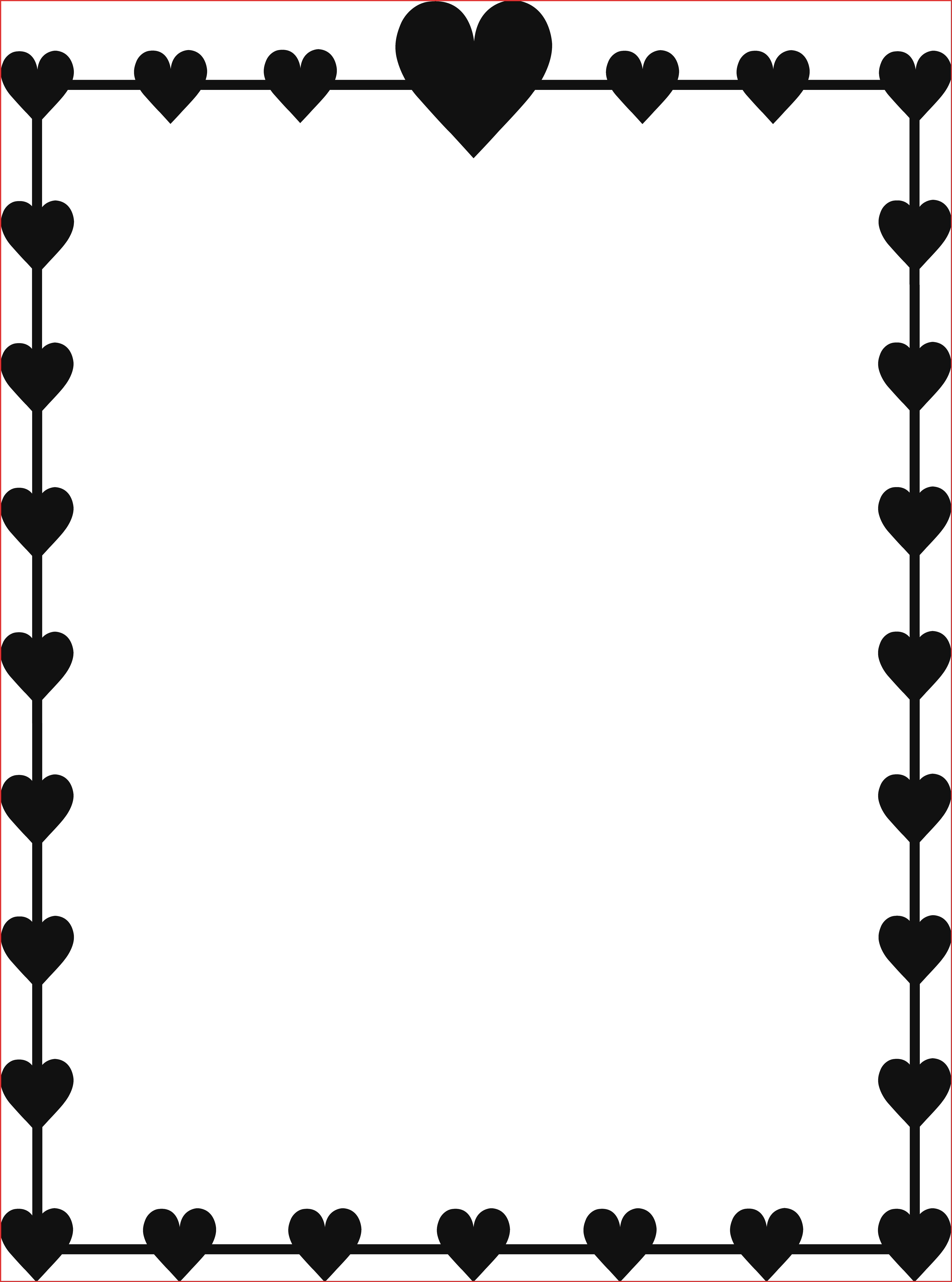 Black Border Png Black Frame With Darker Yellow Gold - Left Right Valentine Game (5952x8014)
