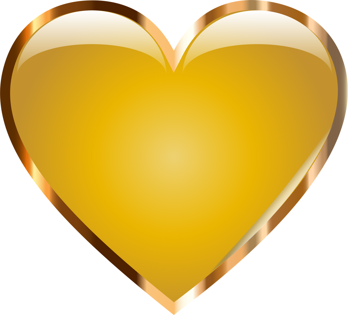 Medium Image - Gold Heart (1400x1269)