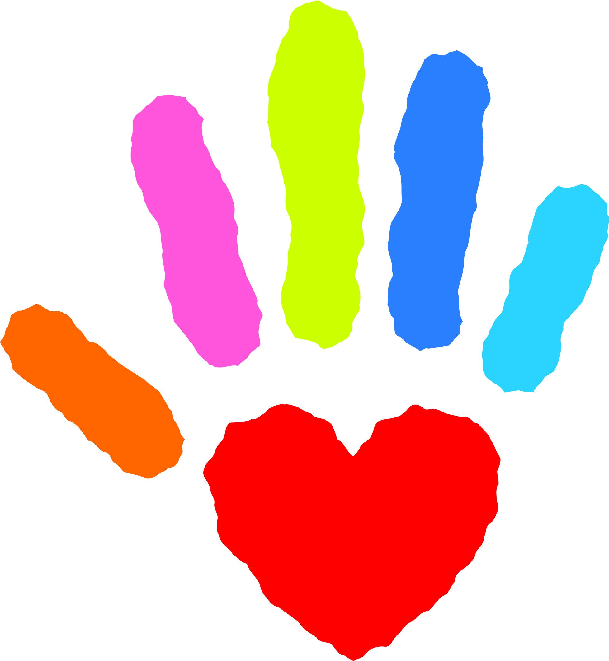 Clipart Free Heart With Hands File Hand Nevit Fractalized - Guidance Services (2000x2150)