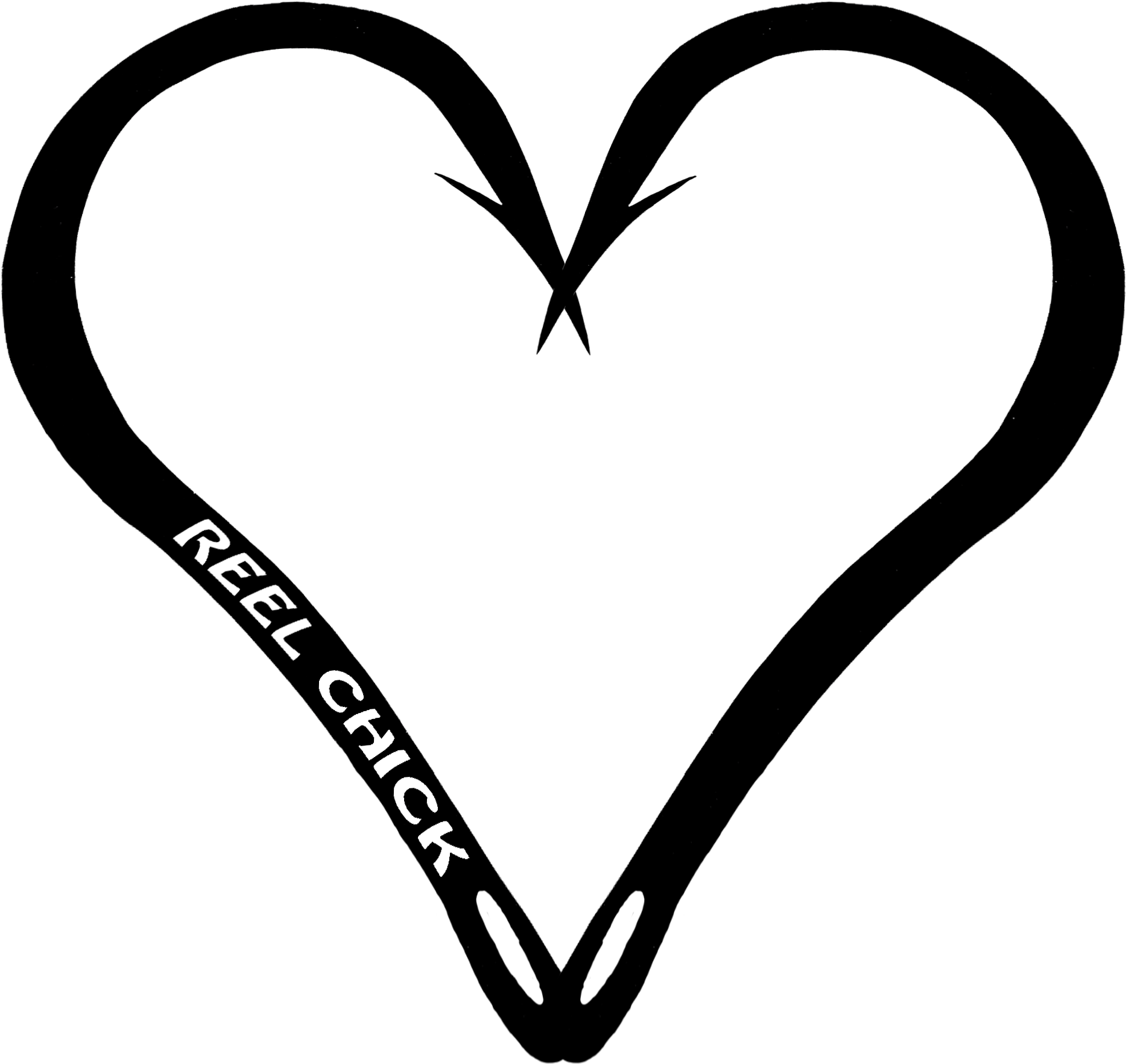 Clipart Bold Inspiration Fish Hook Heart Shaped Fishing - Fish Hook Heart Decal (2105x1960)