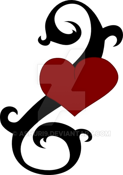 Heart Vine Tattoo By Ashuri9 - Heart (400x570)