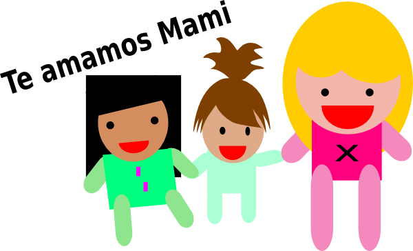 Mother Babys Clip Art At Clker - Clip Art (600x364)