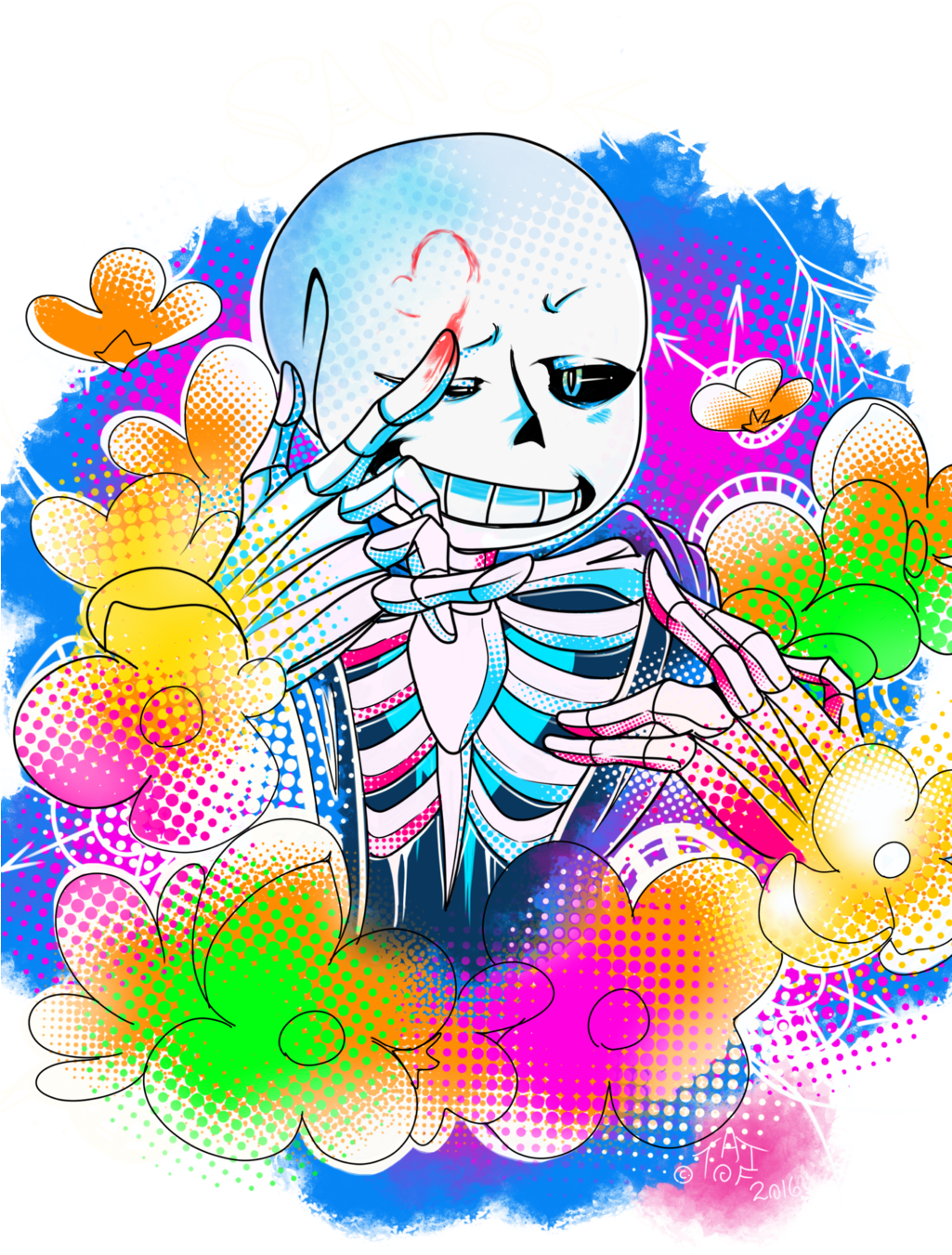 Experimental Art Sans Fanart By Theartofthefart - Creative Arts (1024x1536)