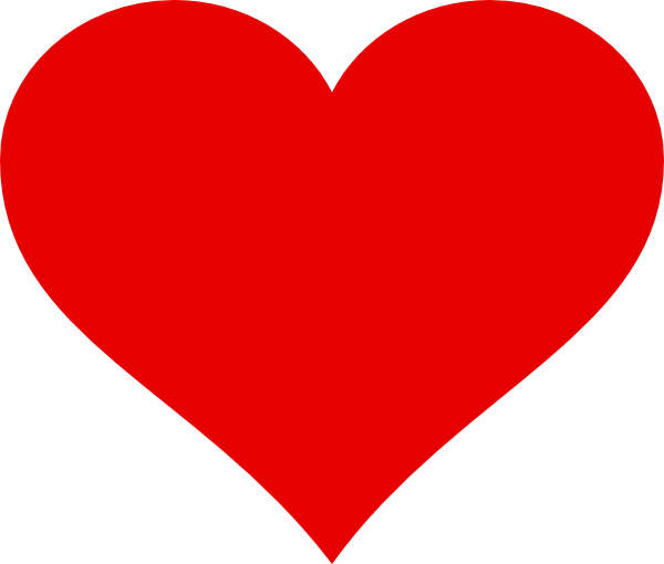 Clip Art - Love Heart (600x510)
