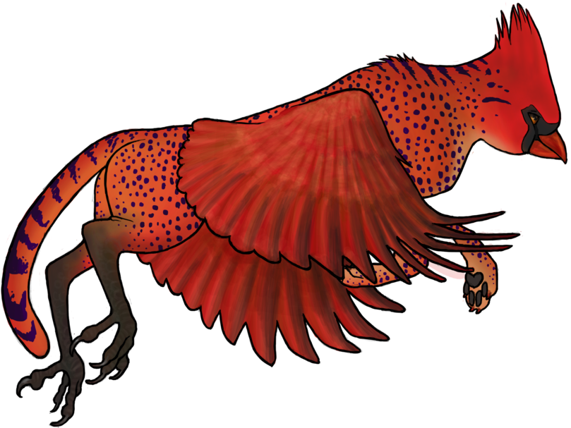 Cheetah Cardinal Gryphon By Craesin - Cardinal Gryphon (900x653)