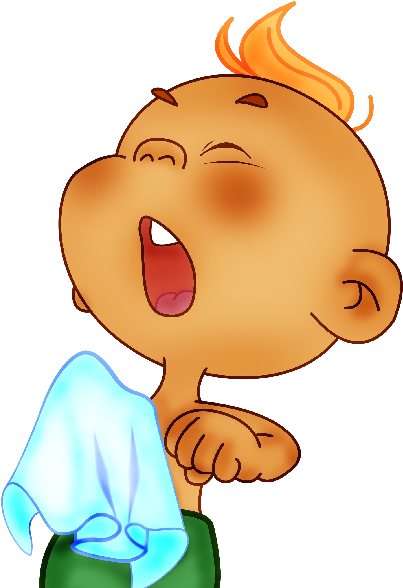 Funny Baby Boy Playing Cartoon Clip Art Images - Drawing (600x600)