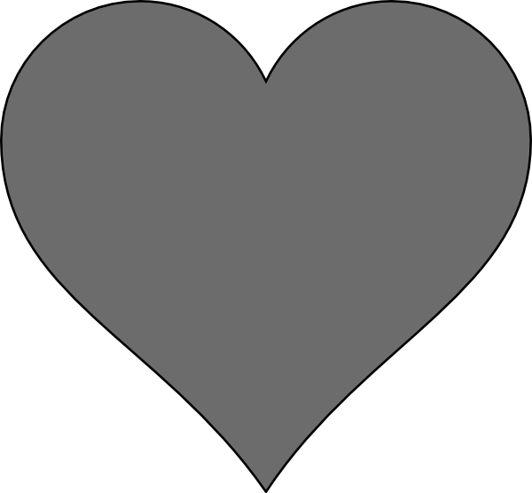 A4 Size Heart Template (600x556)