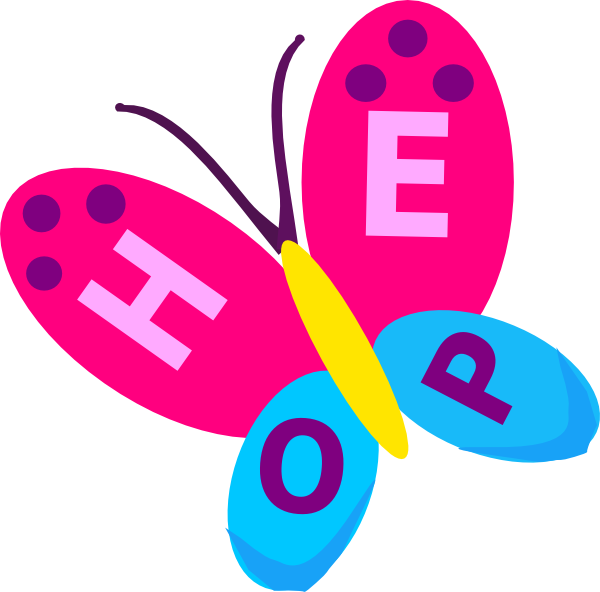 Hope Butterfly Clip Art At Clker - Clip Art On Hope (600x592)