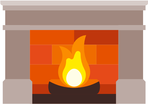 Fireplace Clipart Transparent - Clip Art (512x512)