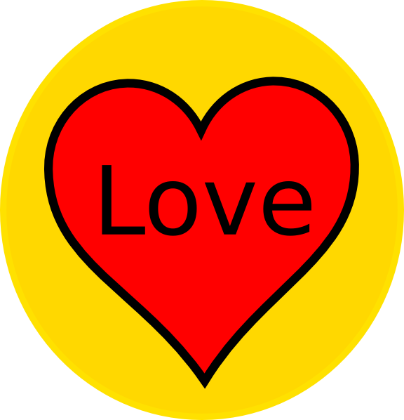Yellow And Red Heart (576x598)