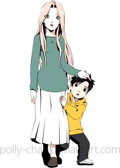Sakura With Child 2 By Polly-chan - Anime (402x600)