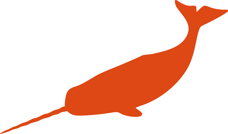 Similar Clip Art - Narwhal Stencil (1276x750)