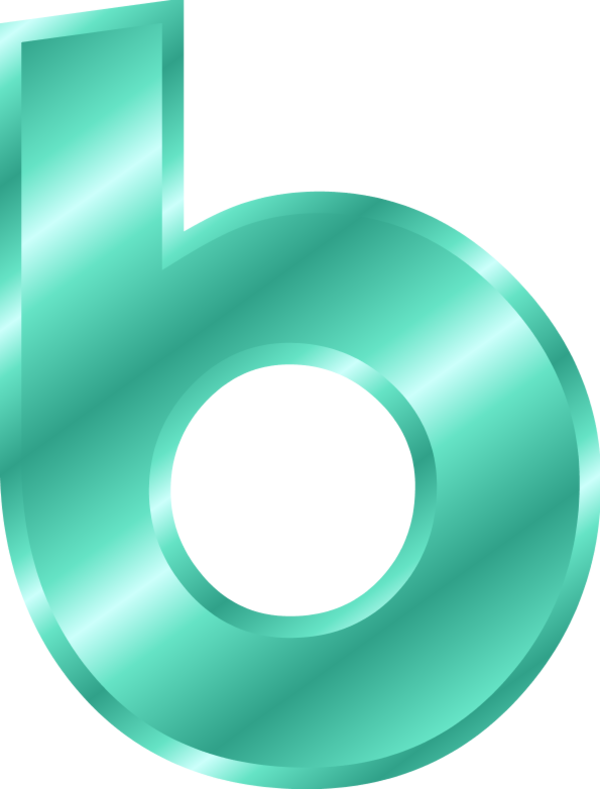 Alphabet Letter B Small Clipart - Letter B Clipart Small (600x789)
