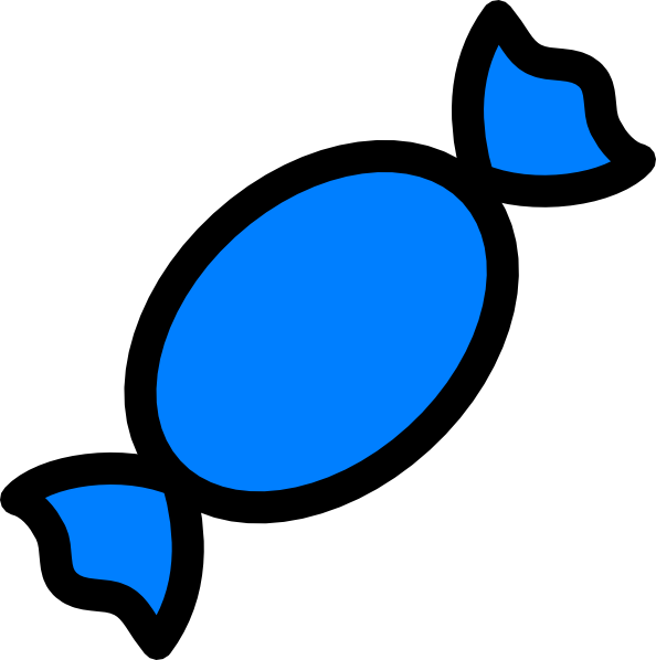 Halloween Candy Clip Art Free Clipart Images - Blue Candy Clipart (594x598)