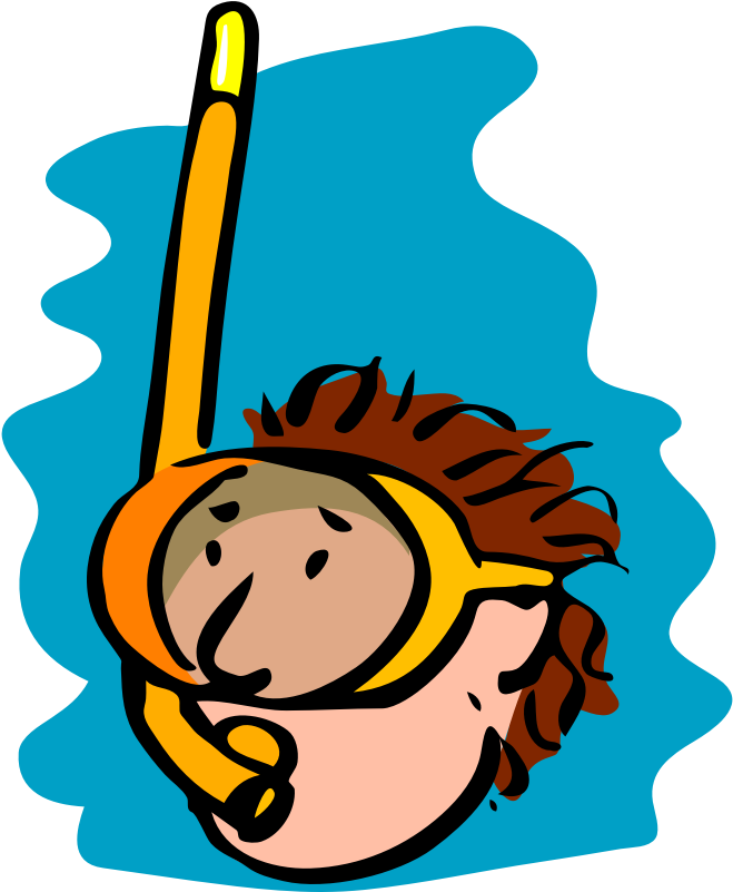 Digitalgoonies - Com - Part - Snorkeling Clipart (1970x2400)