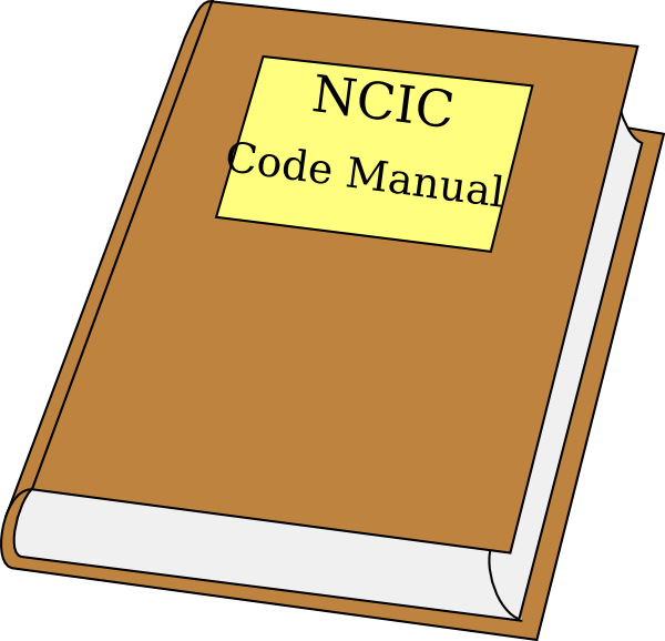 Ncic Code Manual Clipart Clip Art At Clker - Record Book Clip Art (600x578)