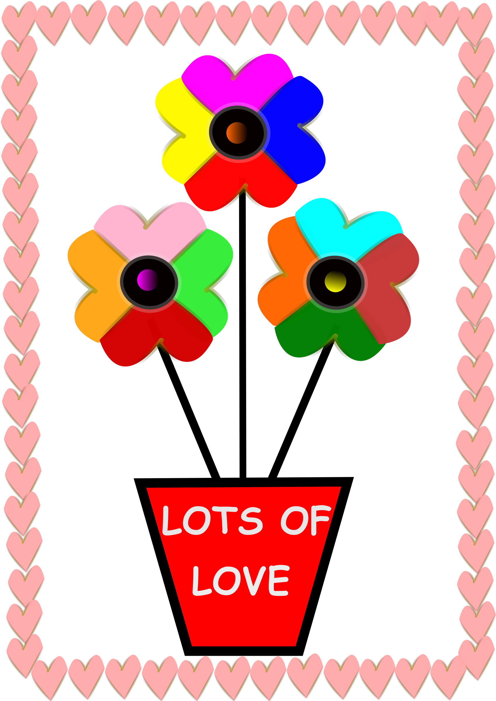 Big Image - Flowers Hearts (1697x2400)