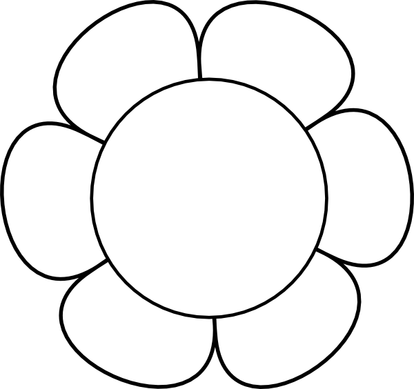 Flower Bouquet Outline Clipart Clipart Panda Free Clipart - Flower Black And White Clipart (600x564)