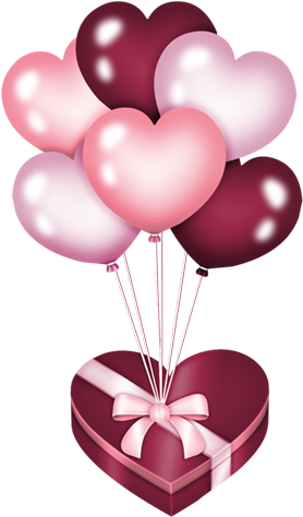 Kalpler - Ballon Coeur Png (329x518)