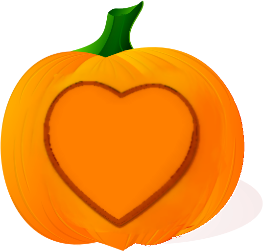 Love Pumpkin - Jack O Lantern Clipart (600x570)