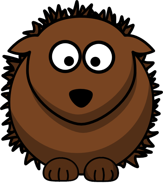 Hedgehog Clip Art - Cartoon Hedgehog Clip Art (534x599)