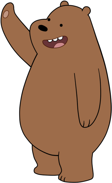 Grizzly Bear Clipart - We Bare Bears Character (424x662)
