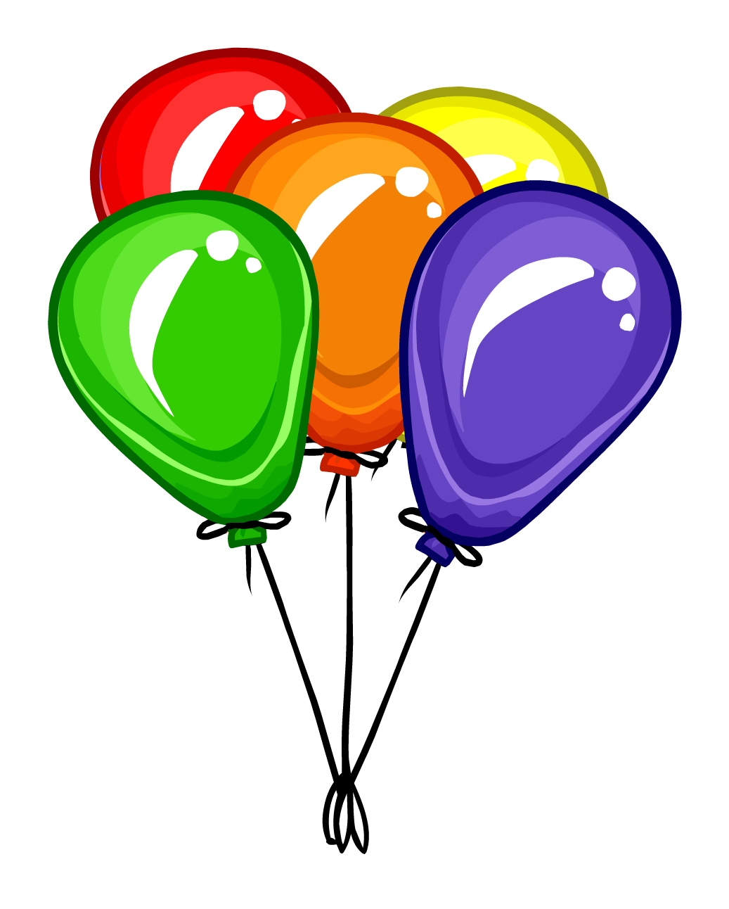 Balloon Clipart Png - Balloon Bunch (1291x1291)