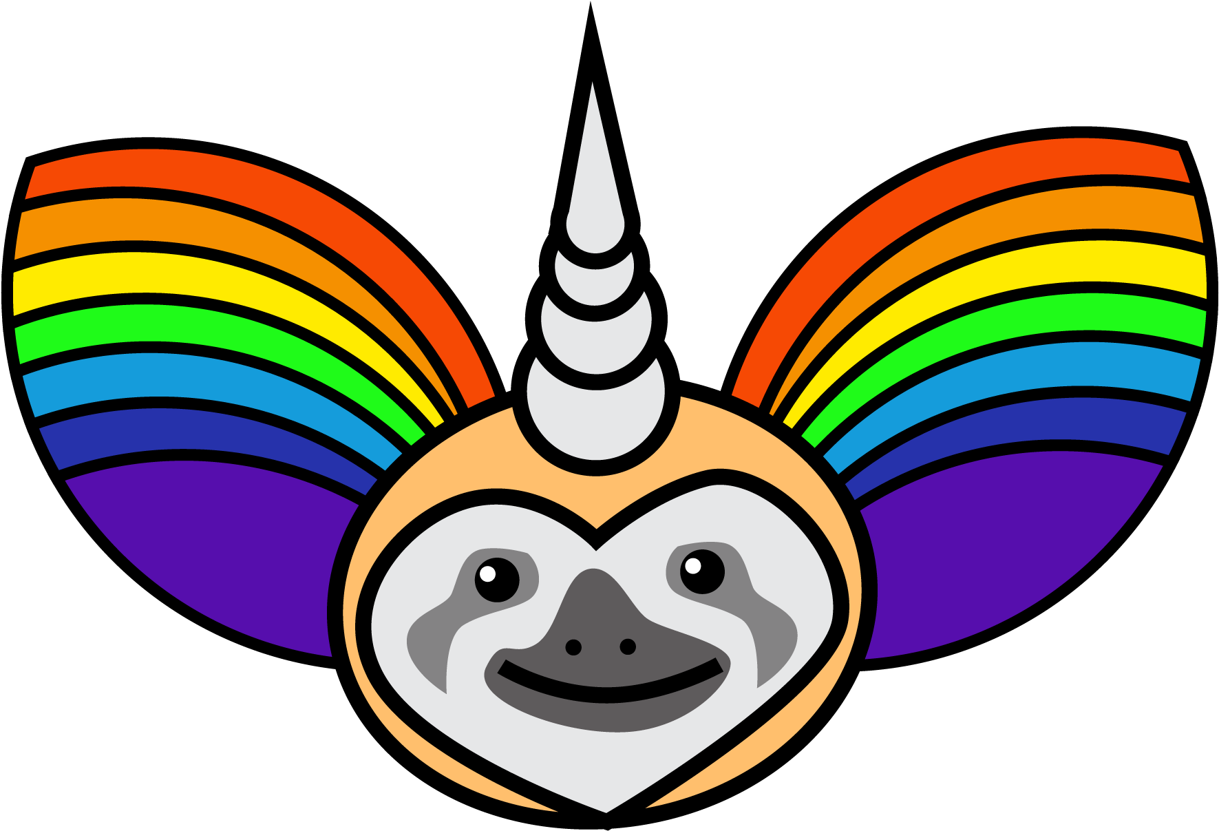 Slothicorn Is Flying At You Full Speed, With Rainbow - Slothicorn Is Flying At You Full Speed, With Rainbow (1920x1280)