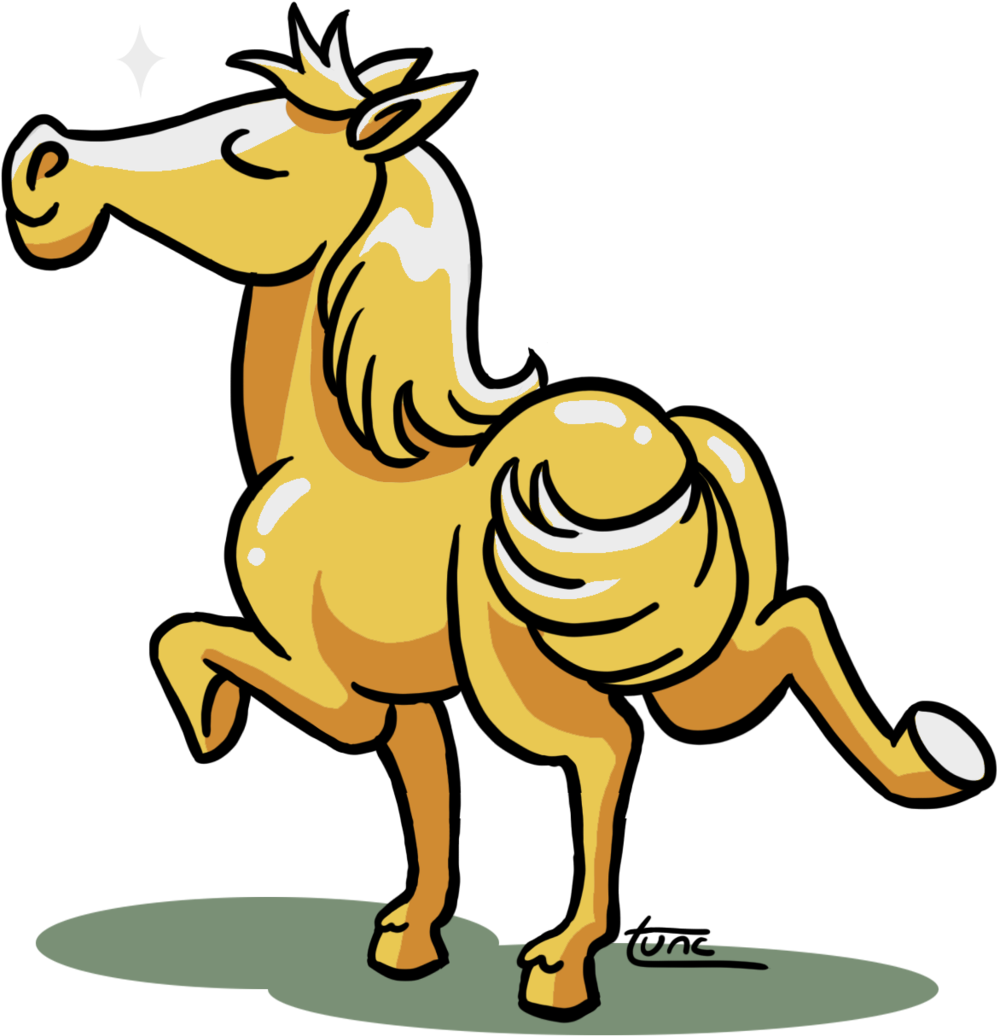 Horse After Tea By Kittyninjafish Horse After Tea By - Emoticon (1024x1096)