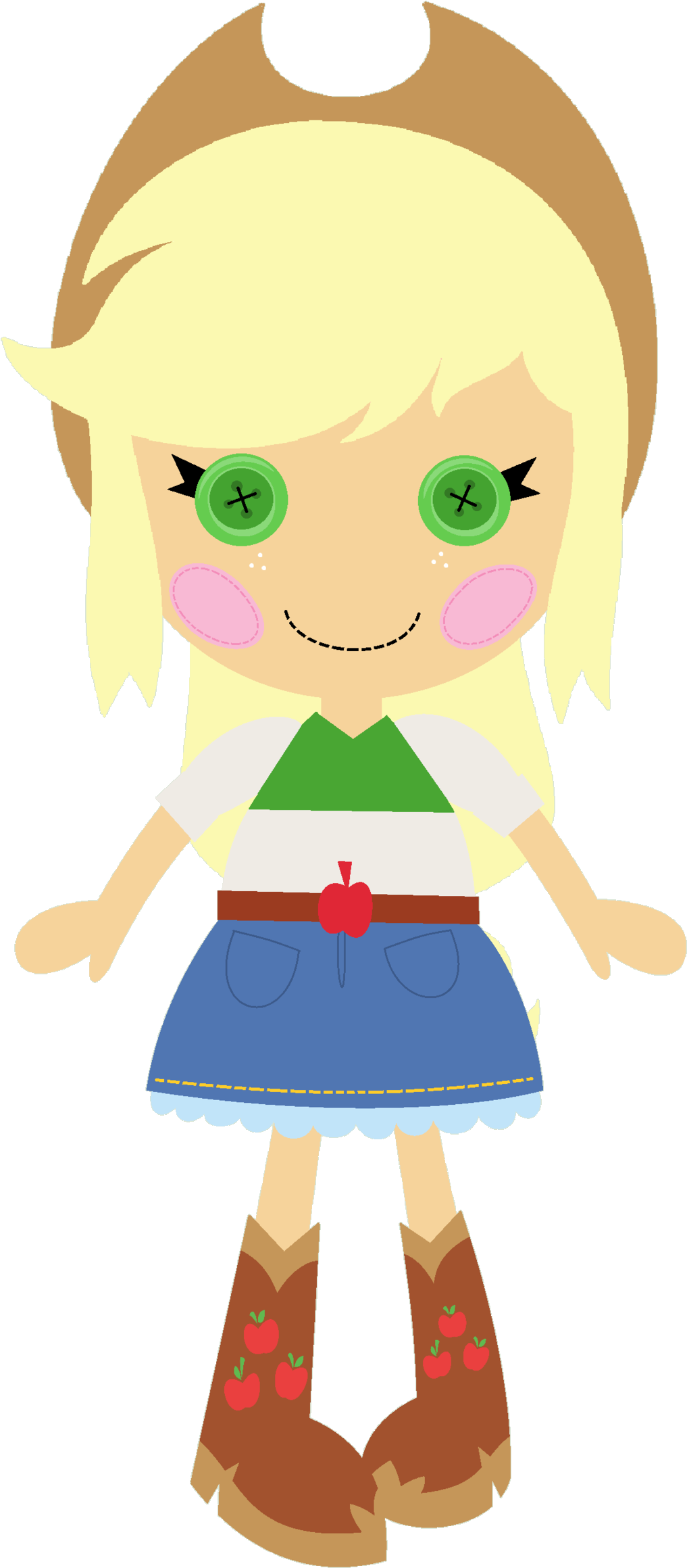 Ra1nb0wk1tty, Cute, Doll, Equestria Girls, Jackabetes, - Applejack (1024x2328)