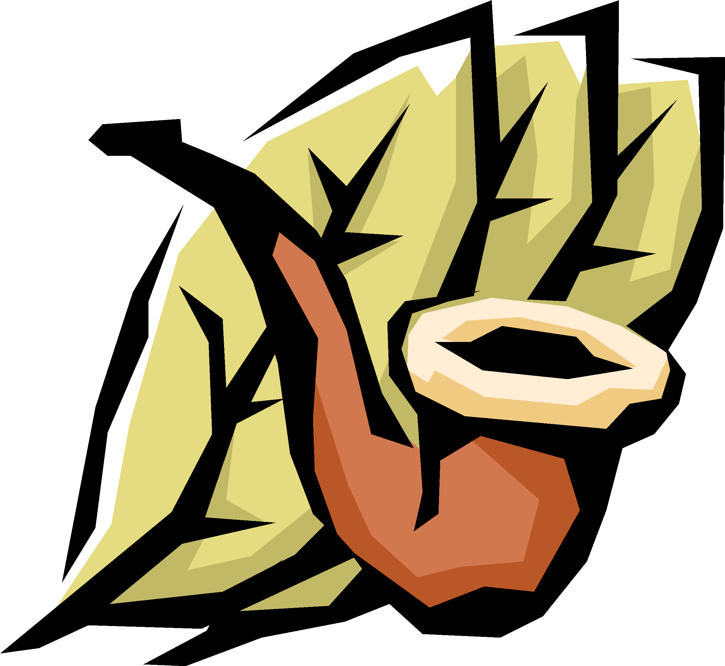 Fruits And Vegetables Clip Art (2589x2394)