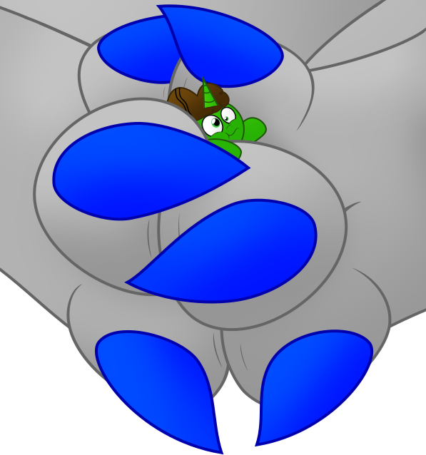 [gift] Between A Paw And A Stinky Place - Paw (597x638)