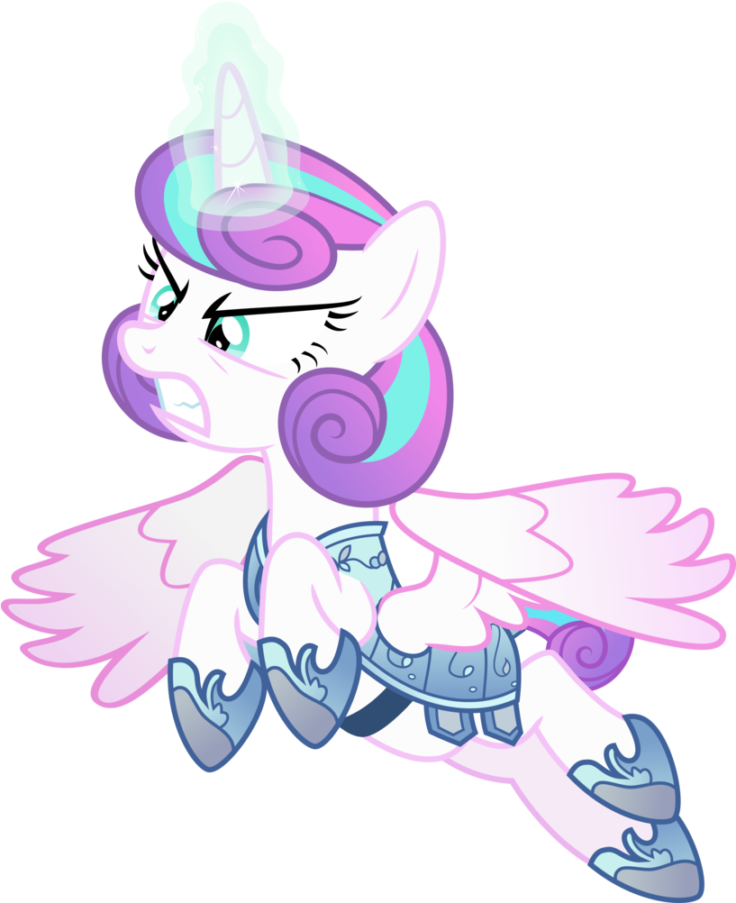 Alicorn, Angry, Armor, Artist - Flurry Heart In Armor (816x1024)