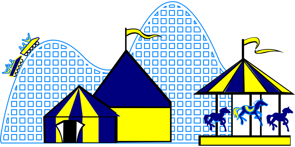 Candy House Cliparts 6, Buy Clip Art - Carnival Rides Clipart (960x480)