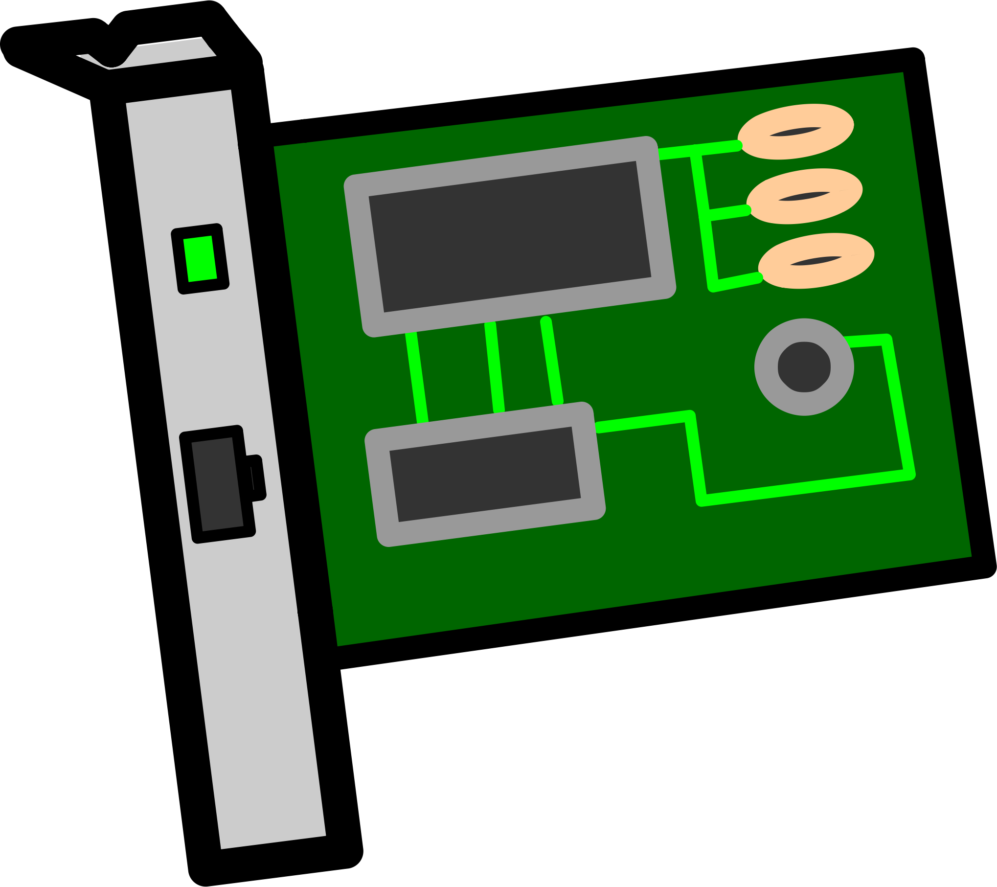 Big Image - Network Interface Card Icon (2038x1813)