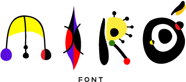 Joan Miró I Ferrà Was A Catalan, Spanish Painter, Sculptor, - Miro Font (600x273)