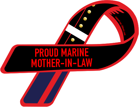 Proud Marine / Mother In Law - Proud Aunt Of A Marine (455x350)
